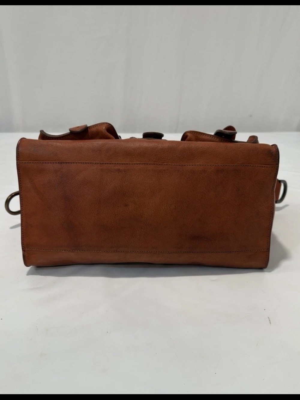 Mulberry Cognac Leather Buckled Satchel - Picture 5 of 15